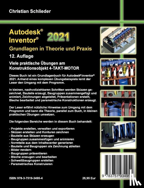 Schlieder, Christian - Autodesk Inventor 2021 - Grundlagen in Theorie und Praxis