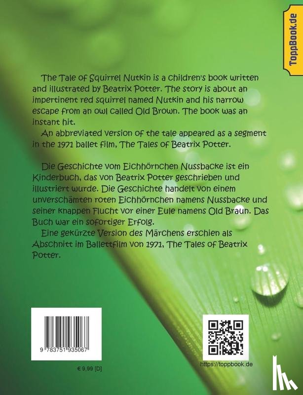 Potter, Beatrix, Sedlacek, Klaus-Dieter - Die Geschichte des Eichhornchens Nussbacke