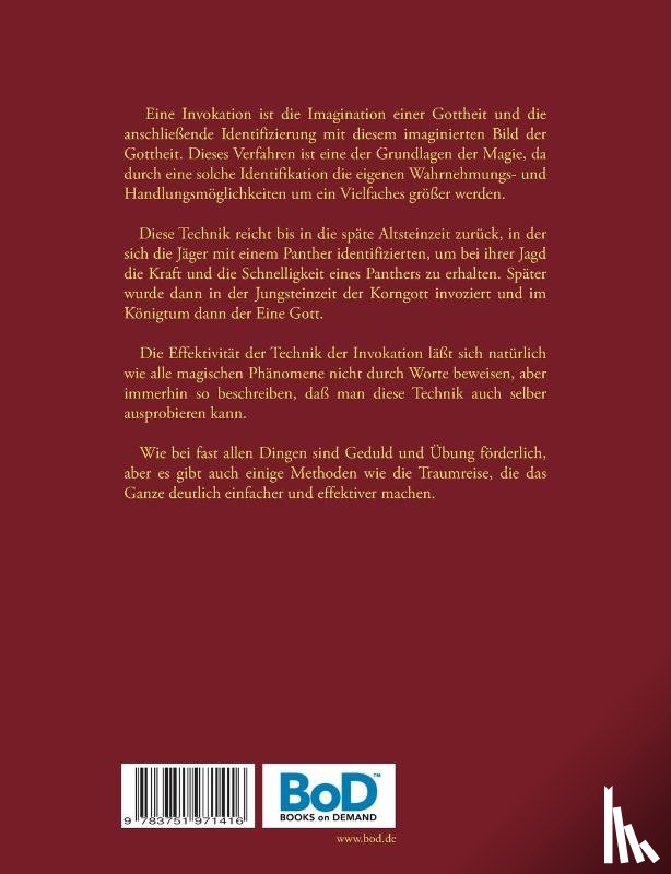 Eilenstein, Harry - Invokationen fur Anfanger
