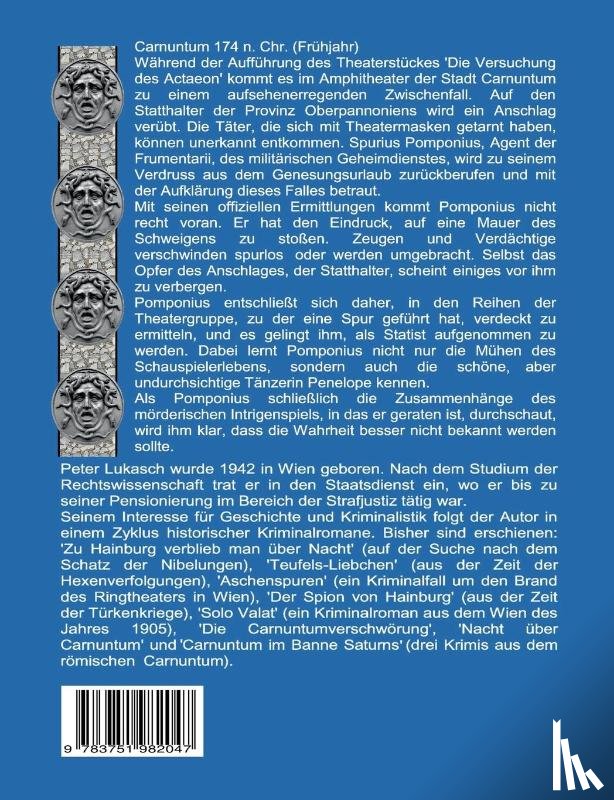 Lukasch, Peter - Moerderische Maskenspiele in Carnuntum