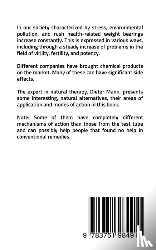 Mann, Dieter - Natural potency - what to do if your best part is on strike?