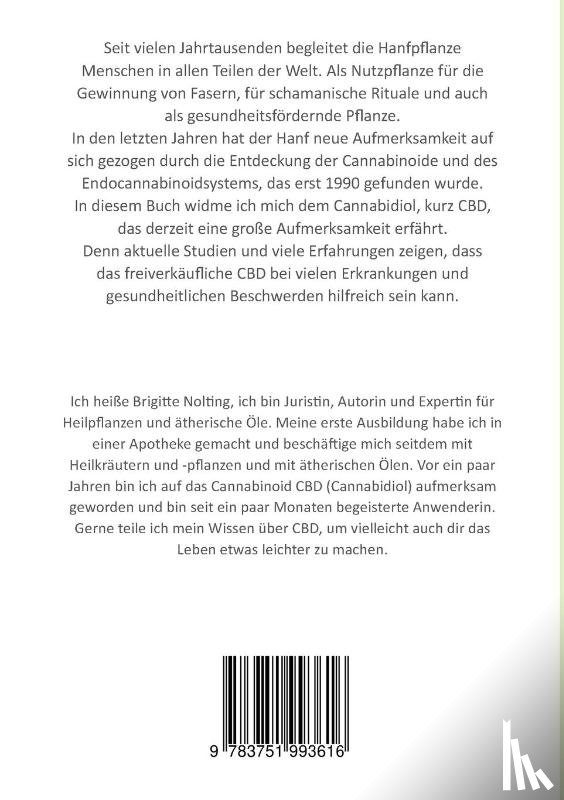Nolting, Brigitte - Cannabidiol - CBD und sein Unterstutzerteam