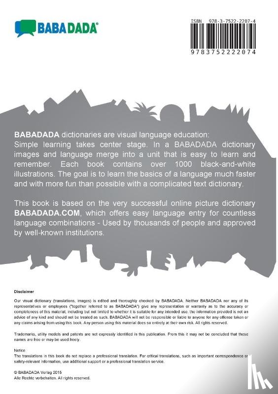 Babadada Gmbh - BABADADA black-and-white, Armenian (in armenian script) - American English, visual dictionary (in armenian script) - pictorial dictionary