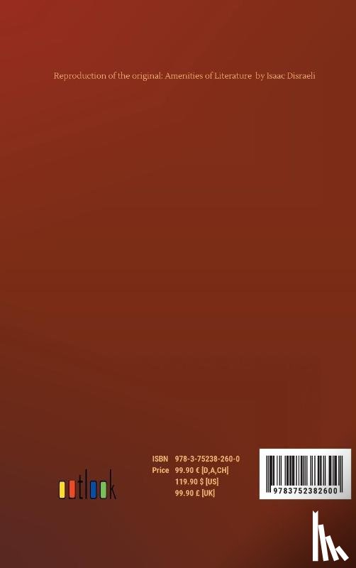 Disraeli, Isaac - Amenities of Literature
