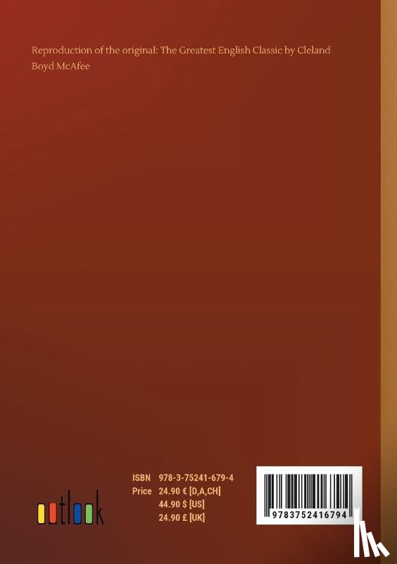 McAfee, Cleland Boyd - The Greatest English Classic