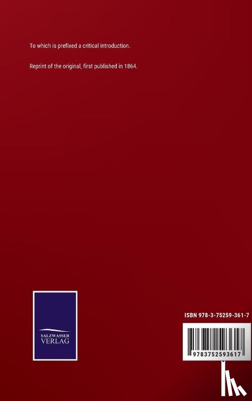 Scrivener, Frederick Henry - A Full Collation of the Codex Sinaiticus with the Received Text of the New Testament