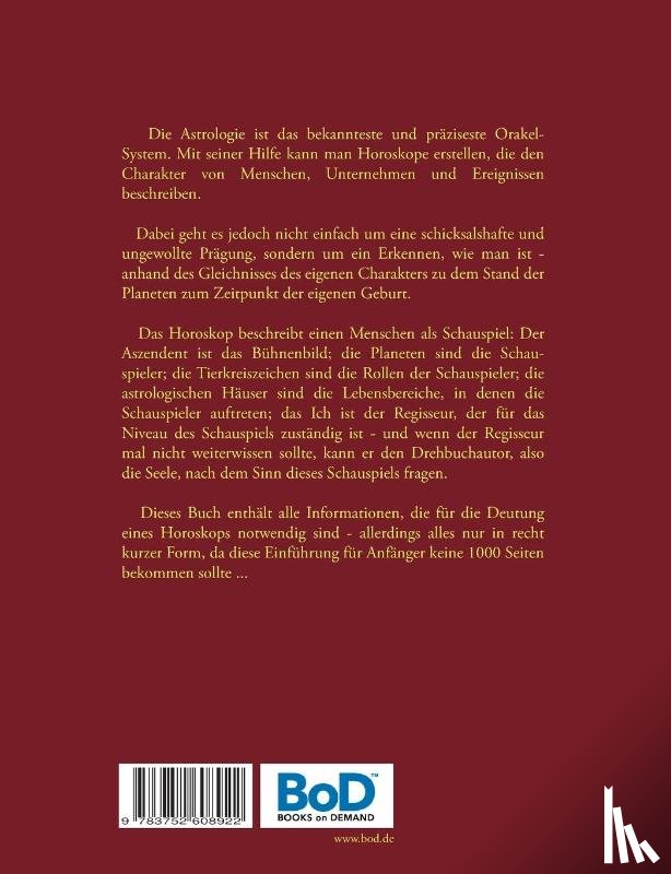 Eilenstein, Harry - Astrologie fur Anfanger