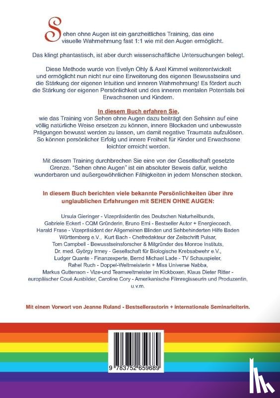 Ohly, Evelyn, Kimmel, Axel - Sehen ohne Augen - das Praxishandbuch