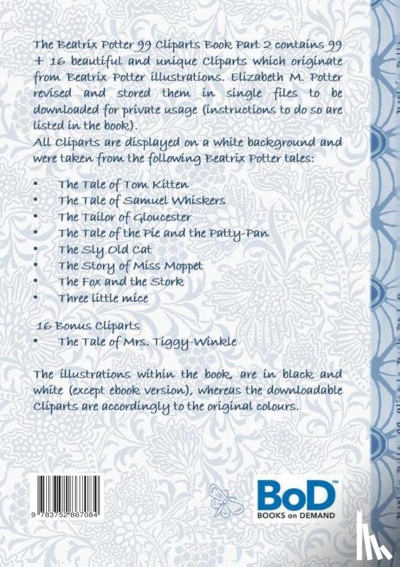 Potter, Beatrix, Potter, Elizabeth M - Beatrix Potter 99 Cliparts Book Part 2 ( Peter Rabbit )