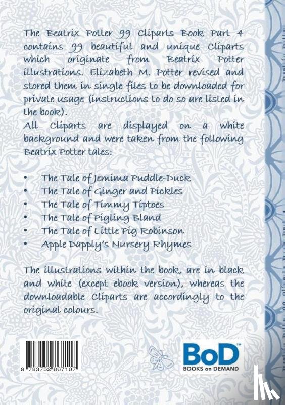 Potter, Beatrix, Potter, Elizabeth M - Beatrix Potter 99 Cliparts Book Part 4 ( Peter Rabbit )