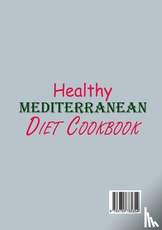 Barnes, Gloria - Healthy Mediterranean Diet Cookbook