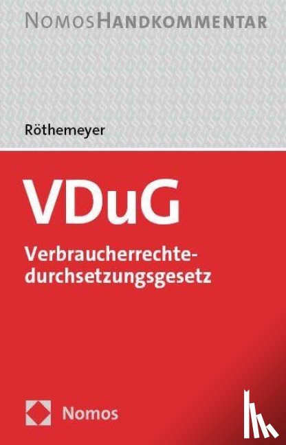 Röthemeyer, Peter - VDuG - Verbraucherrechtedurchsetzungsgesetz