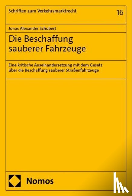 Schubert, Jonas Alexander - Die Beschaffung sauberer Fahrzeuge