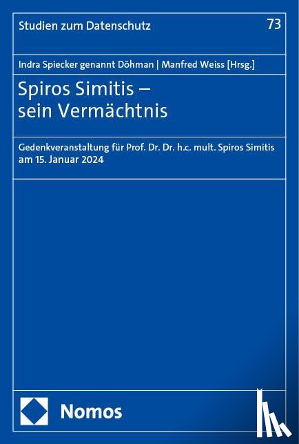  - Spiros Simitis - sein Vermächtnis