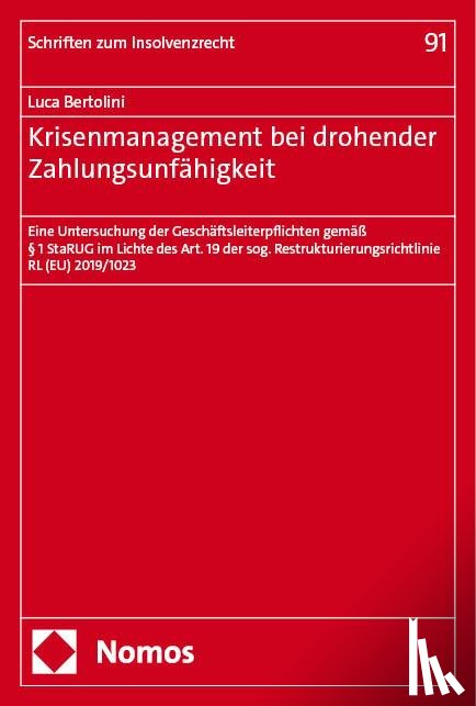 Bertolini, Luca - Krisenmanagement bei drohender Zahlungsunfähigkeit
