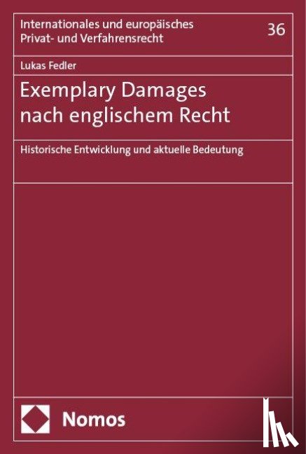 Fedler, Lukas - Exemplary Damages nach englischem Recht