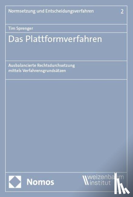 Sprenger, Tim - Das Plattformverfahren