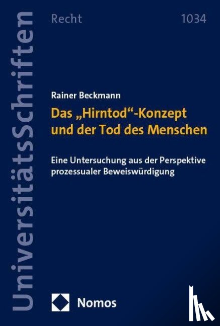 Beckmann, Rainer - Das "Hirntod"-Konzept und der Tod des Menschen