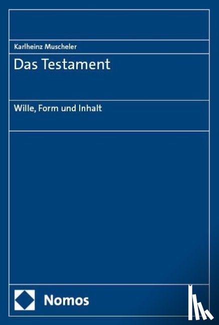 Muscheler, Karlheinz - Das Testament