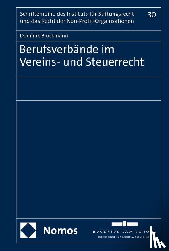 Brockmann, Dominik - Berufsverbände im Vereins- und Steuerrecht