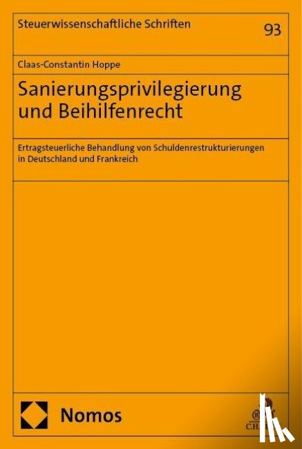 Hoppe, Claas-Constantin - Sanierungsprivilegierung und Beihilfenrecht
