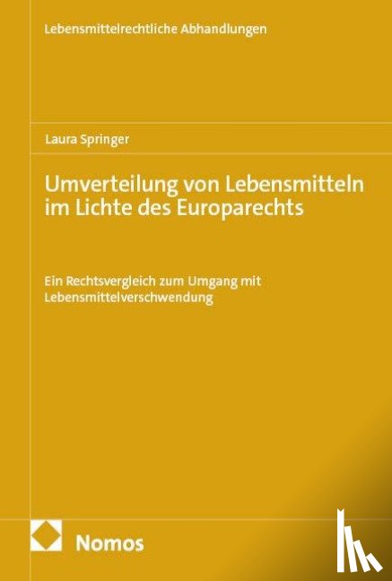 Springer, Laura - Umverteilung von Lebensmitteln im Lichte des Europarechts