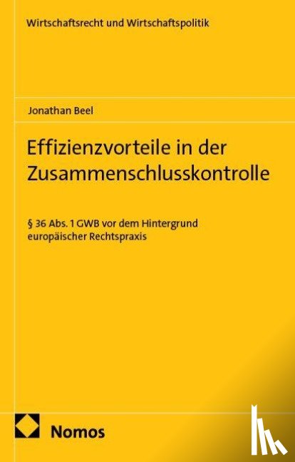 Beel, Jonathan - Effizienzvorteile in der Zusammenschlusskontrolle
