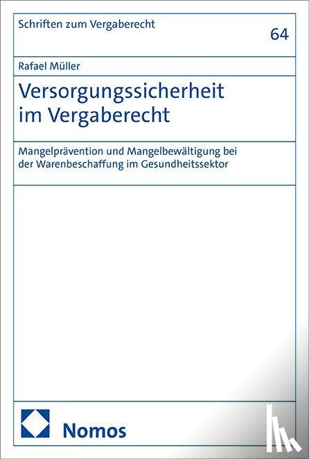 Müller, Rafael - Versorgungssicherheit im Vergaberecht