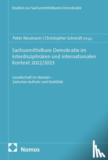  - Sachunmittelbare Demokratie im interdisziplinären und internationalen Kontext 2022/2023