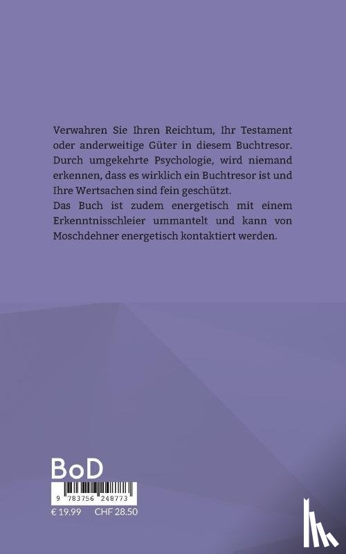 Zu Moschdehner, Herold - Dies ist kein Buchtresor