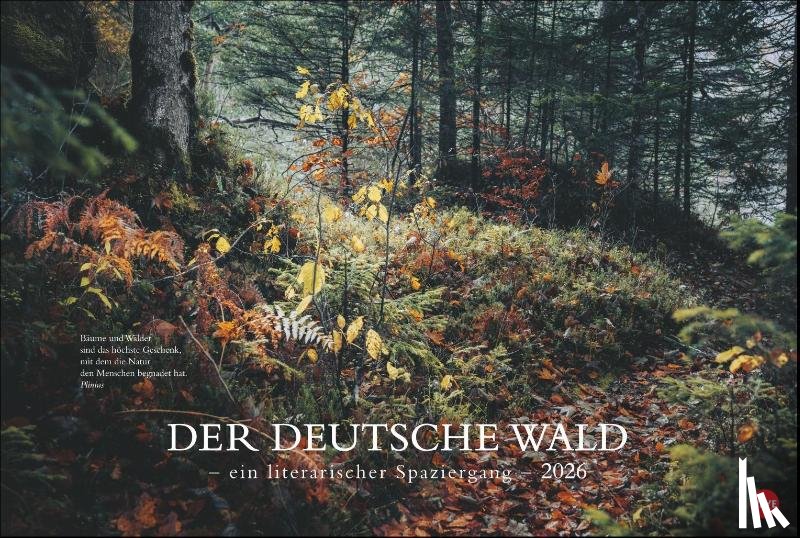  - Der deutsche Wald - Ein literarischer Spaziergang Kalender 2026 - Ein literarischer Spaziergang