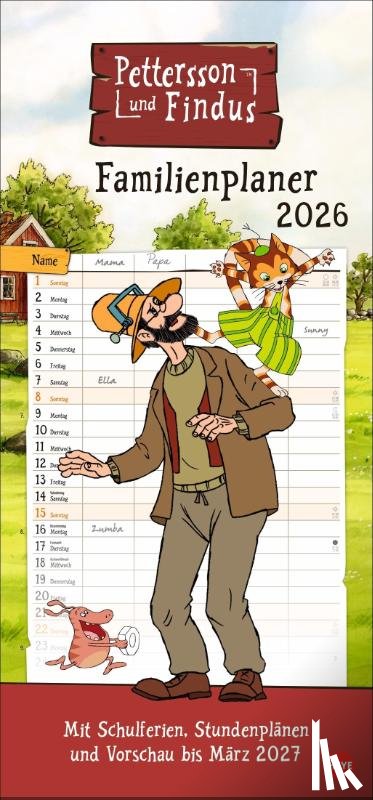 Nordqvist, Sven - Pettersson und Findus Familienplaner 2026