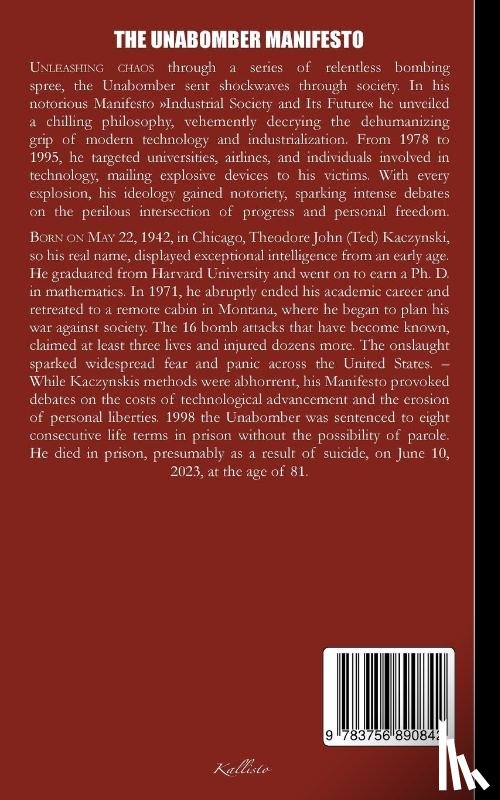 Kaczynski, Theodore John - The Unabomber Manifesto