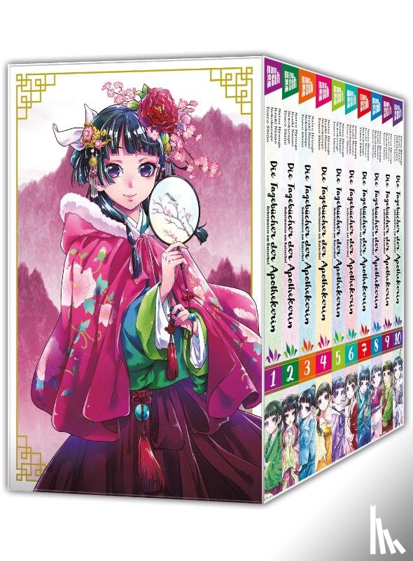 Hyuuga, Natsu, Nanao, Itsuki - Die Tagebücher der Apothekerin - Geheimnisse am Kaiserhof 1-10 im Schuber