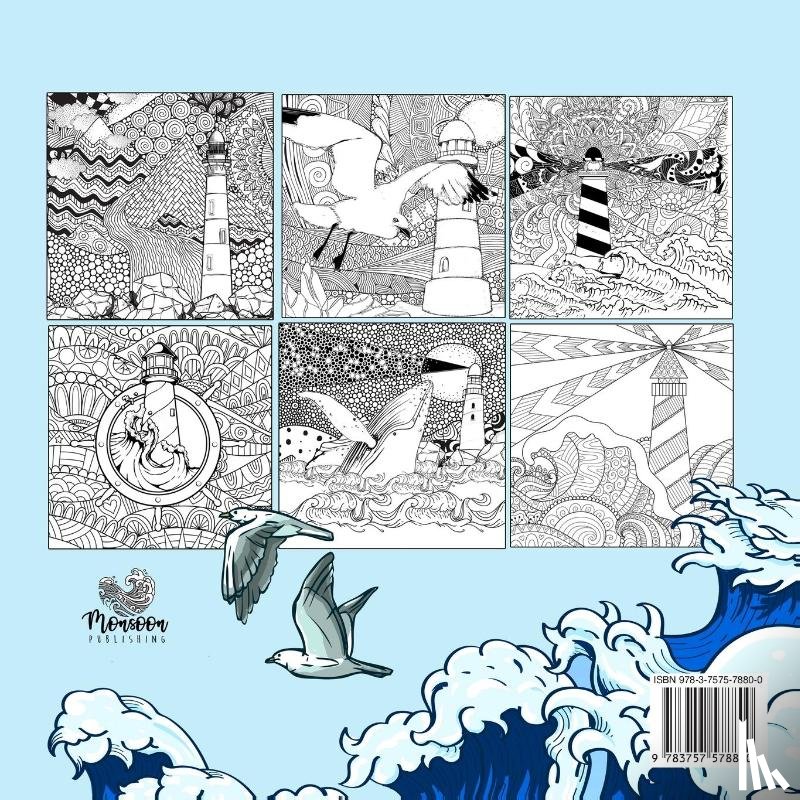 Publishing, Monsoon - Lighthouses Coloring Book for Adults