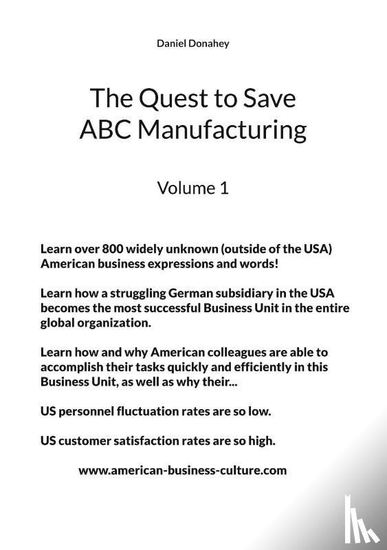 Donahey, Daniel - The Quest to Save ABC Manufacturing