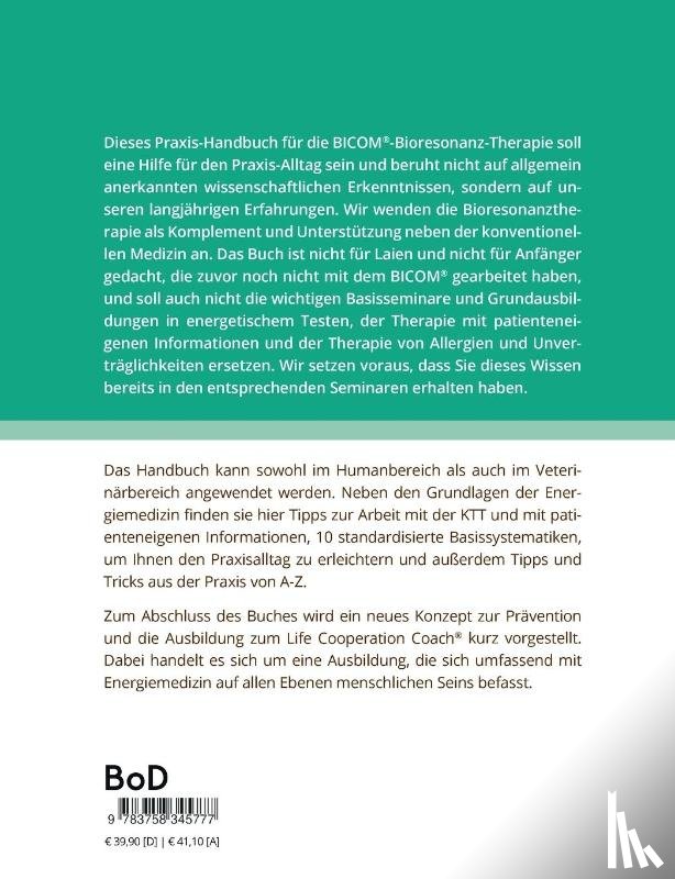 Rauch, Sabine, Svensson, Olle - Das Praxis-Handbuch für die BICOM®-Bioresonanztherapie