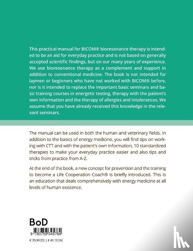 Rauch, Sabine, Svensson, Olle - The Handbook for BICOM® Bioresonance Therapy