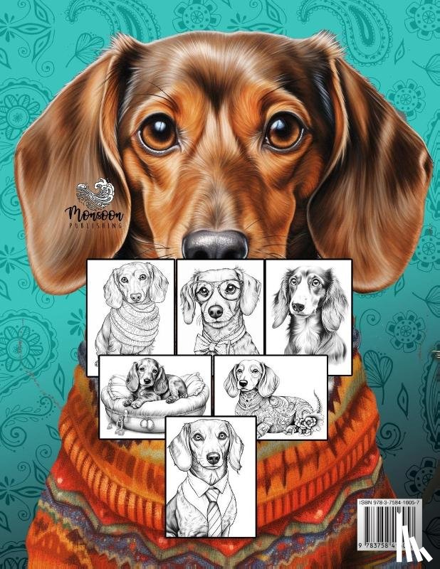 Publishing, Monsoon - Dachshund Coloring Book for Adults