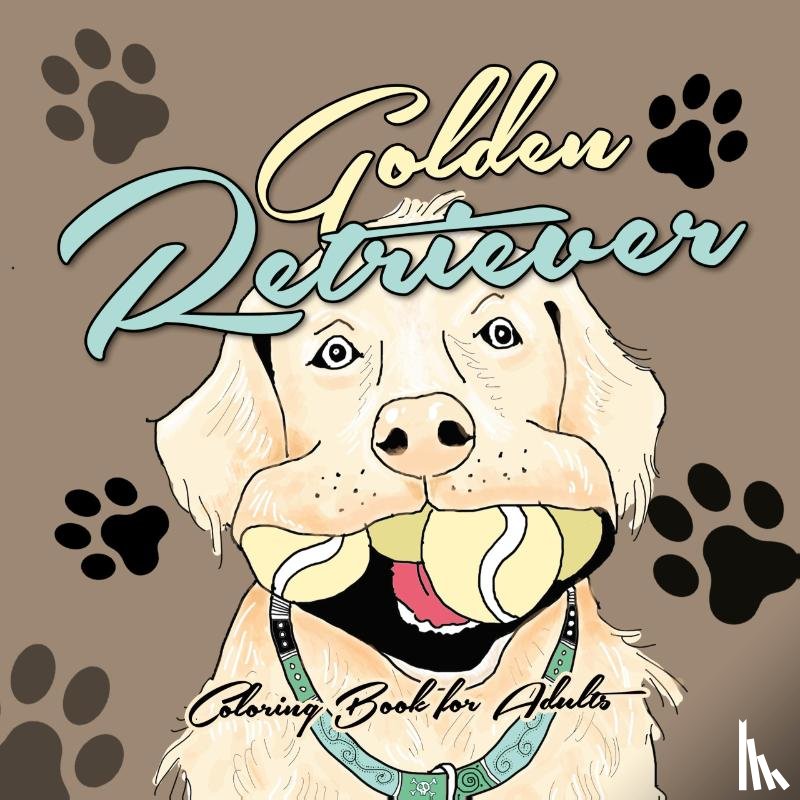 Publishing, Monsoon - Golden Retriever Coloring Book for Adults
