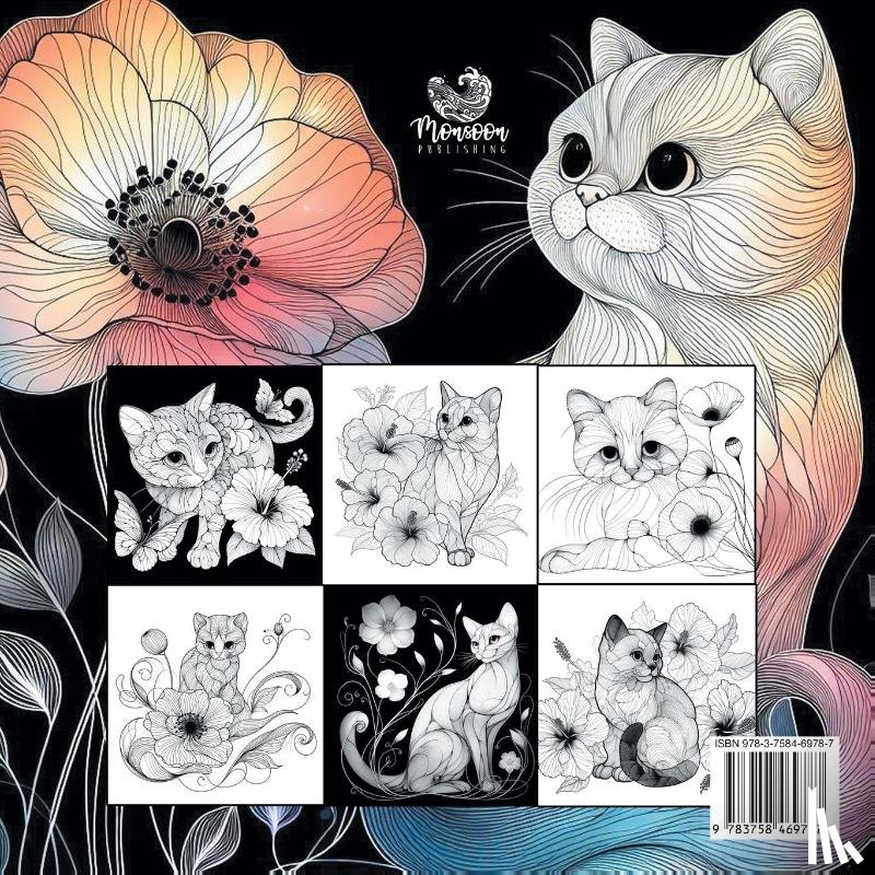 Publishing, Monsoon - Cats and Flowers Coloring Book for Adults