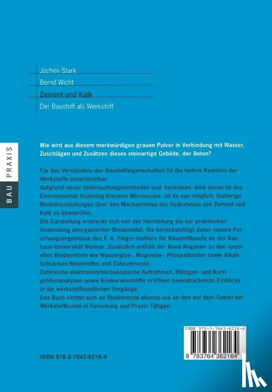 Stark, Jochen, Wicht, Bernd - Zement und Kalk