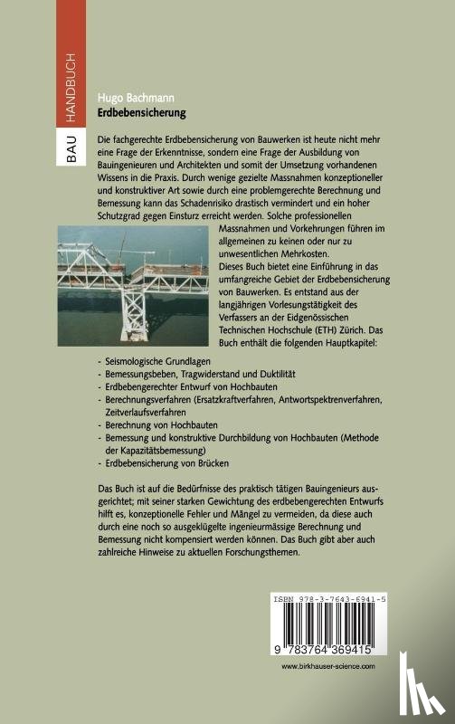 Hugo Bachmann - Erdbebensicherung Von Bauwerken