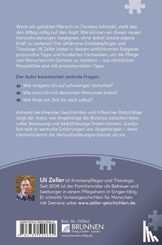 Zeller, Uli - Menschen mit Demenz begleiten, ohne sich zu überfordern