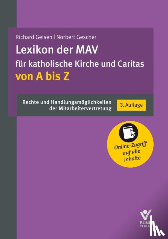 Geisen, Richard, Gescher, Norbert - Lexikon der MAV für katholische Kirche und Caritas von A bis Z