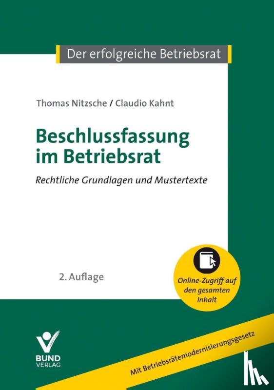 Nitzsche, Thomas, Kahnt, Claudio - Beschlussfassung im Betriebsrat