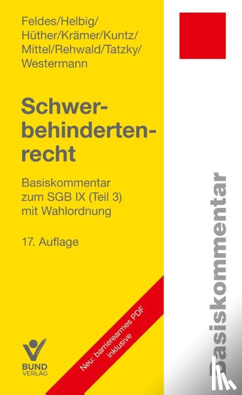Feldes, Werner, Helbig, Silvia, Hüther, Sabine, Krämer, Bettina - Schwerbehindertenrecht
