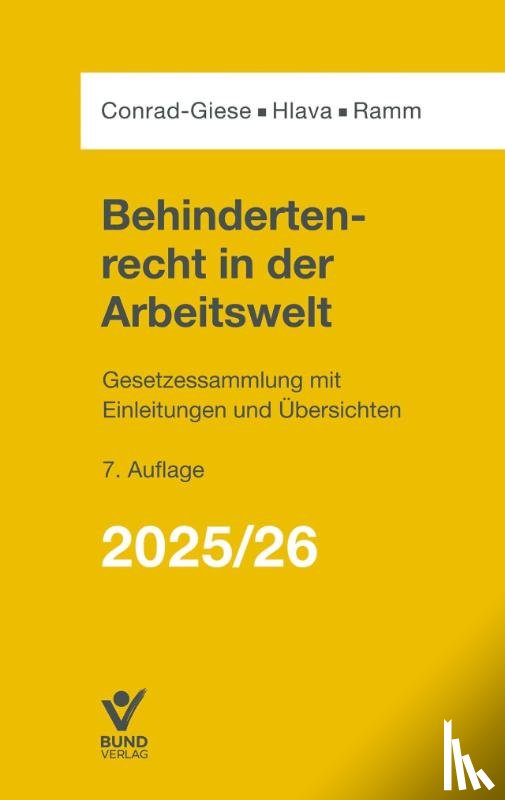 Conrad-Giese, Maren, Hlava, Daniel, Ramm, Diana - Behindertenrecht in der Arbeitswelt 2025/2026