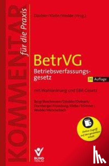  - BetrVG Betriebsverfassungsgesetz