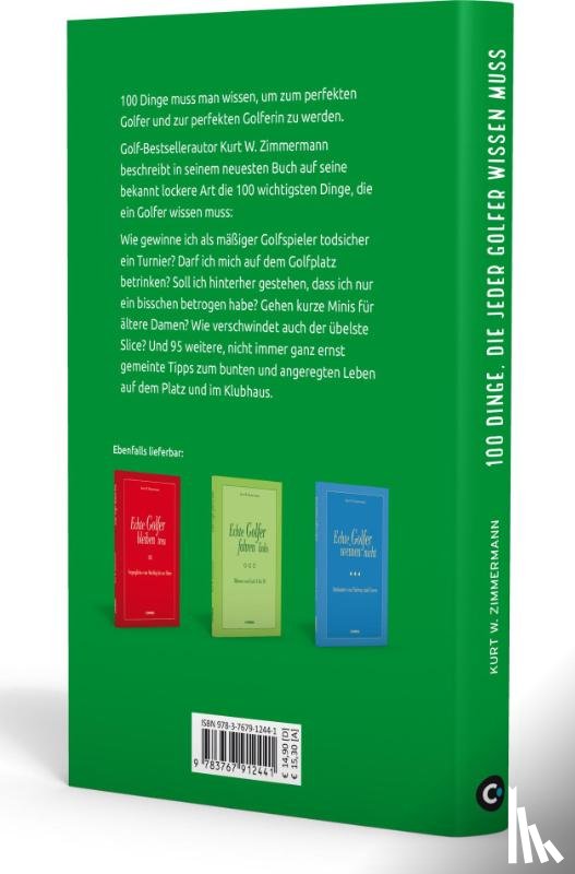 Zimmermann, Kurt W. - 100 Dinge, die jeder Golfer wissen muss